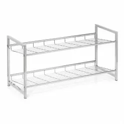 CARO-Möbel Schuhregal VALERIO Metall Verchromt, 2 Ablagen 8 CARO-Möbel Schuhregal VALERIO Metall Verchromt, 2 Ablagen -Möbelgeschäft 94688 2