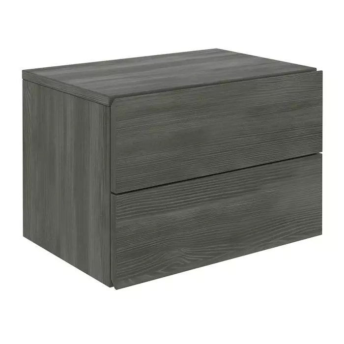 CARO-Möbel Wandregal Nachtschrank ANNI Mit 2 Schubladen In Esche Grau 3 CARO-Möbel Wandregal Nachtschrank ANNI Mit 2 Schubladen In Esche Grau