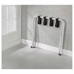 CARO-Möbel Kofferständer LUGGAGE Metall Weiß Lackiert, Klappbar 10 CARO-Möbel Kofferständer LUGGAGE Metall Weiß Lackiert, Klappbar -Möbelgeschäft 94842 3