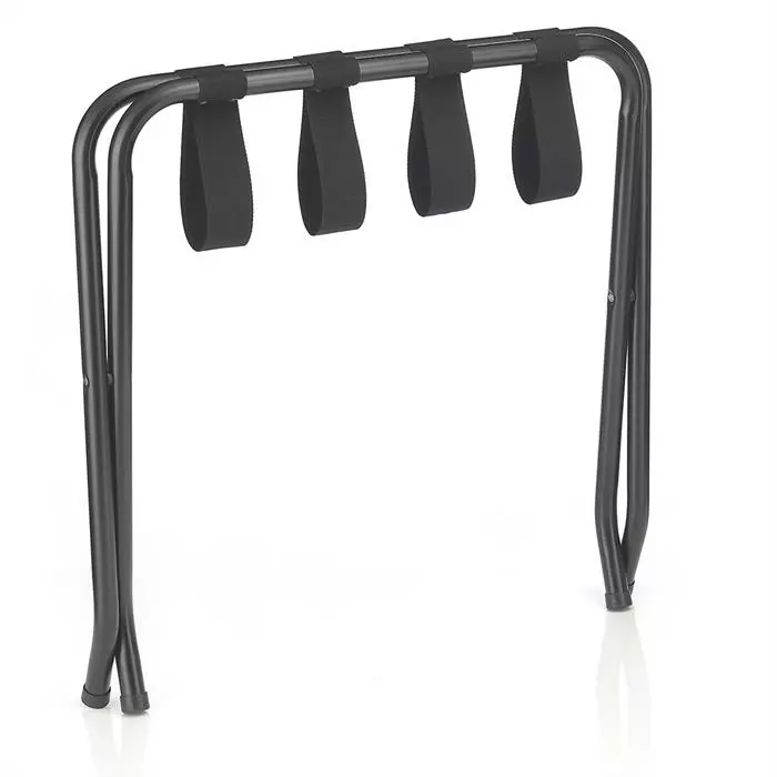 CARO-Möbel Kofferständer LUGGAGE Metall Schwarz Lackiert, Klappbar 5 CARO-Möbel Kofferständer LUGGAGE Metall Schwarz Lackiert, Klappbar – Bild 3