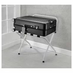 CARO-Möbel Kofferständer SUITE In Weiß Klappbar Mit Wandschutz -Möbelgeschäft 94844 4