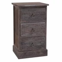 CARO-Möbel Nachttisch ENZO Mit 3 Schubladen