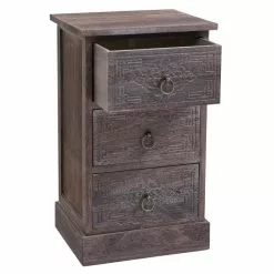 CARO-Möbel Nachttisch ENZO Mit 3 Schubladen -Möbelgeschäft 94893 2