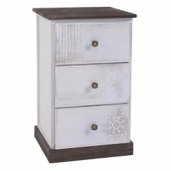 CARO-Möbel Nachttisch JUNA Mit 3 Schubladen