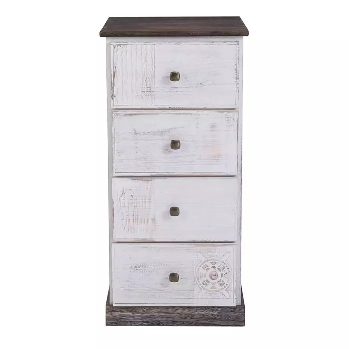 CARO-Möbel Kommode JUNA Mit 4 Schubladen 4 CARO-Möbel Kommode JUNA Mit 4 Schubladen – Bild 2