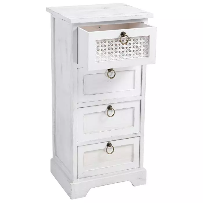 CARO-Möbel Nachttisch IRMA Mit 4 Schubladen 6 CARO-Möbel Nachttisch IRMA Mit 4 Schubladen – Bild 4