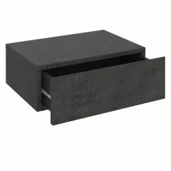 CARO-Möbel Hängende Nachtkommode ANNE Betonoptik Dunkel