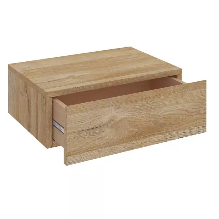 CARO-Möbel Hängende Nachtkommode ANNE Mit 1 Schublade, Wildeiche 3 CARO-Möbel Hängende Nachtkommode ANNE Mit 1 Schublade, Wildeiche