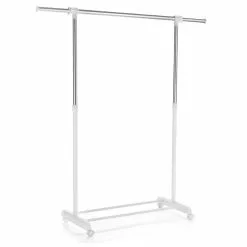 CARO-Möbel Rollgarderobe SALA In Weiß, Verstellbar