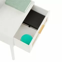 CARO-Möbel Nachttisch KIRAN Mit 1 Schublade, Holz In Weiß -Möbelgeschäft 95328 4