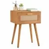 CARO-Möbel Nachttisch KIRAN Mit 1 Schublade, Holz In Braun 2 CARO-Möbel Nachttisch KIRAN Mit 1 Schublade, Holz In Braun -Möbelgeschäft 95331 0