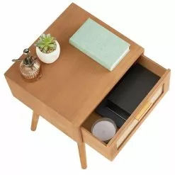 CARO-Möbel Nachttisch KIRAN Mit 1 Schublade, Holz In Braun 11 CARO-Möbel Nachttisch KIRAN Mit 1 Schublade, Holz In Braun -Möbelgeschäft 95331 4