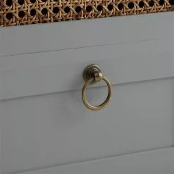 CARO-Möbel Nachttisch PADMA Mit 2 Schubladen Und Wiener Geflecht, Grau 13 CARO-Möbel Nachttisch PADMA Mit 2 Schubladen Und Wiener Geflecht, Grau -Möbelgeschäft 95337 6