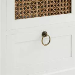 CARO-Möbel Nachttisch PADMA Mit 2 Schubladen Und Wiener Geflecht, Weiß 12 CARO-Möbel Nachttisch PADMA Mit 2 Schubladen Und Wiener Geflecht, Weiß -Möbelgeschäft 95338 6