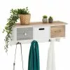 CARO-Möbel Wandgarderobe SALVA Mit Haken Und 3 Schubkästen -Möbelgeschäft 95368 0