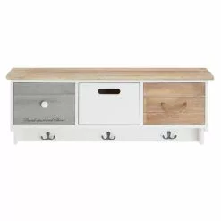 CARO-Möbel Wandgarderobe SALVA Mit Haken Und 3 Schubkästen -Möbelgeschäft 95368 1