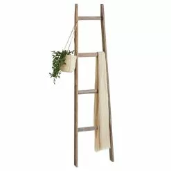 CARO-Möbel Leiterregal ESCALA In Dunkelbraun