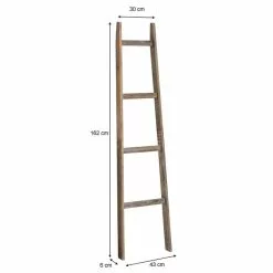 CARO-Möbel Leiterregal ESCALA In Dunkelbraun -Möbelgeschäft 95408 4