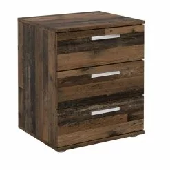 CARO-Möbel Nachttisch MARIELLA Old Style Mit 3 Schubladen -Möbelgeschäft 95420 2