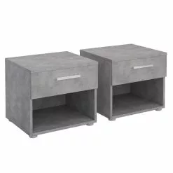 CARO-Möbel Nachttisch MARY Im 2er Set In Betonoptik 7 CARO-Möbel Nachttisch MARY Im 2er Set In Betonoptik -Möbelgeschäft 95426 2
