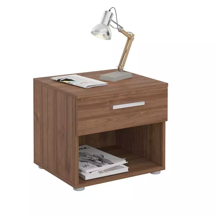 CARO-Möbel Nachttisch MARY In Nussbaum Mit Schublade 3 CARO-Möbel Nachttisch MARY In Nussbaum Mit Schublade