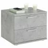 CARO-Möbel Nachttisch MAXIMA In Betonoptik Mit 2 Schubladen -Möbelgeschäft 95434 0 N