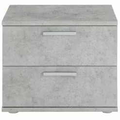 CARO-Möbel Nachttisch MAXIMA In Betonoptik Mit 2 Schubladen 10 CARO-Möbel Nachttisch MAXIMA In Betonoptik Mit 2 Schubladen -Möbelgeschäft 95434 1 N
