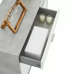 CARO-Möbel Schuhschrank DEUSTO In Betonoptik/weiß -Möbelgeschäft 95438 7 N