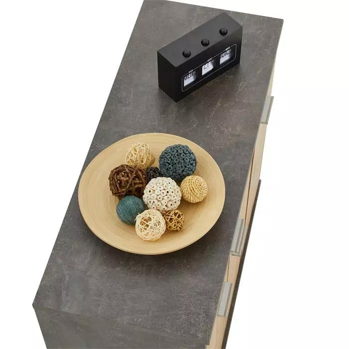 CARO-Möbel Schuhschrank DEUSTO In Beton Dunkel/Wotan Eiche 7 CARO-Möbel Schuhschrank DEUSTO In Beton Dunkel/Wotan Eiche – Bild 5