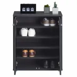 CARO-Möbel Schuhschrank LENNIS 2 Türen In Esche Grau 12 CARO-Möbel Schuhschrank LENNIS 2 Türen In Esche Grau -Möbelgeschäft 95449 3