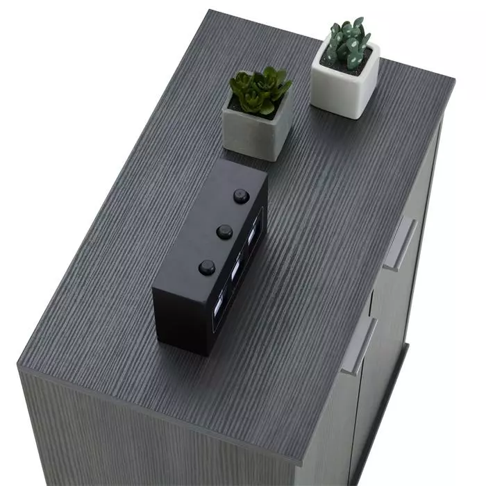 CARO-Möbel Schuhschrank LENNIS 2 Türen In Esche Grau 8 CARO-Möbel Schuhschrank LENNIS 2 Türen In Esche Grau – Bild 6