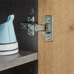 CARO-Möbel Schuhschrank LENNIS 2 Türen In Beton Dunkel/Wotan Eiche 13 CARO-Möbel Schuhschrank LENNIS 2 Türen In Beton Dunkel/Wotan Eiche -Möbelgeschäft 95451 4