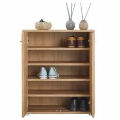 CARO-Möbel Schuhschrank LENNIS 2 Türen In Wotan Eiche -Möbelgeschäft 95452 3