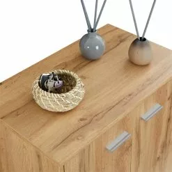 CARO-Möbel Schuhschrank LENNIS 2 Türen In Wotan Eiche -Möbelgeschäft 95452 4