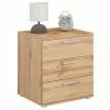 CARO-Möbel Nachttisch MARIELLA In Wotan Eiche Mit 3 Schubladen -Möbelgeschäft 95472 0