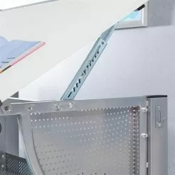 CARO-Möbel Kinderschreibtisch SARI, Neigbar Und Höhenverstellbar In Weiß/alu 13 CARO-Möbel Kinderschreibtisch SARI, Neigbar Und Höhenverstellbar In Weiß/alu -Möbelgeschäft 95561 AC7