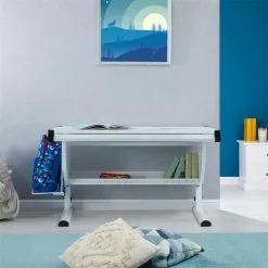 CARO-Möbel Kinderschreibtisch SARI, Neigbar Und Höhenverstellbar In Weiß/weiß -Möbelgeschäft 95562 AC1